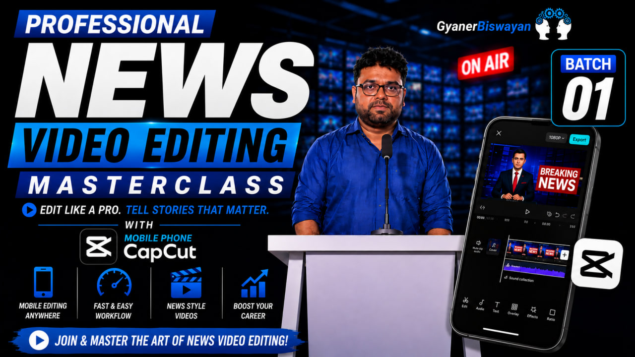 Professional video editing masterclass with mobile phone capcut - Batch 01