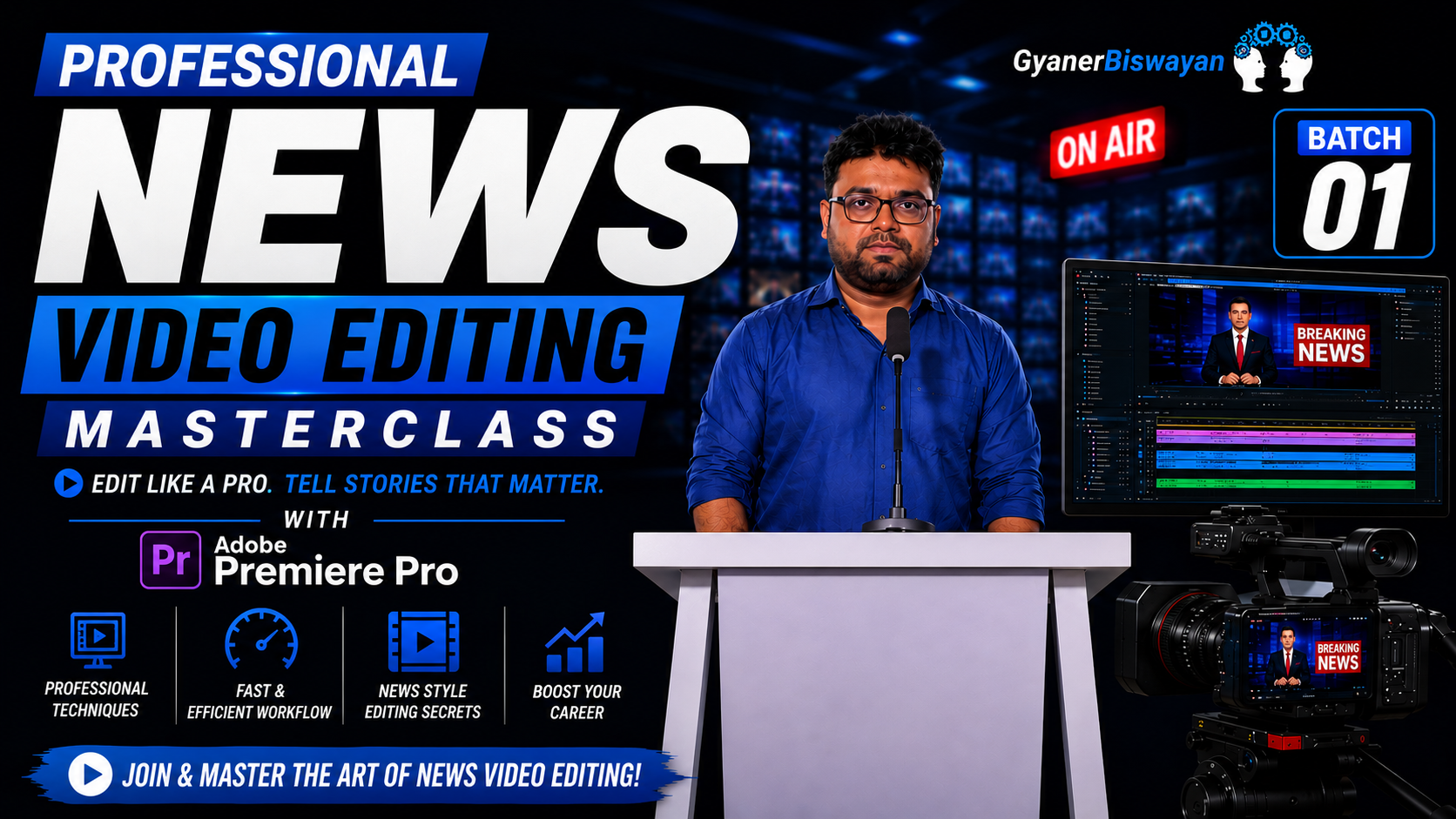 Professional video editing masterclass with premiere pro - Batch 01
