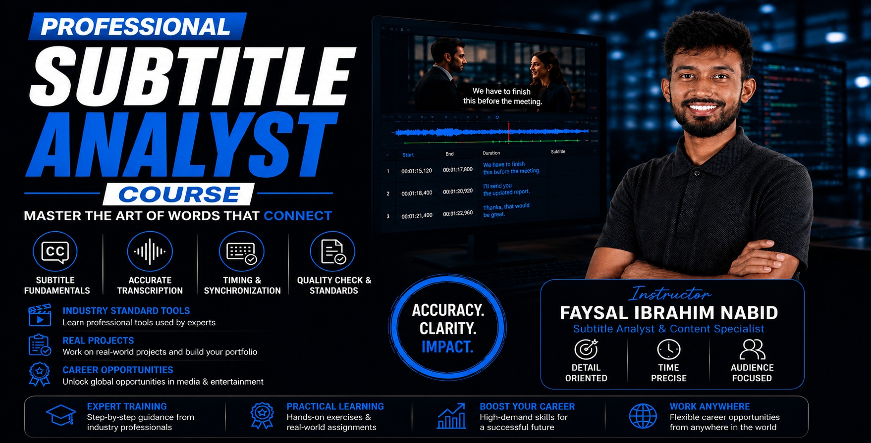 Professional Subtitle Analyst Course